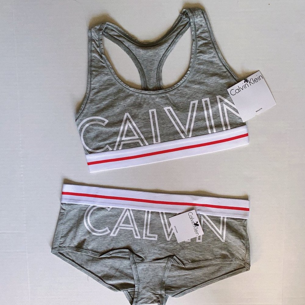 NEW Calvin Klein MODERN  Modal Bralette Boyshorts set